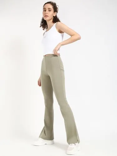Calvin Klein ▫️ Calvín Klein - Leggings para mulher Milano, elásticas, com perna larga 3