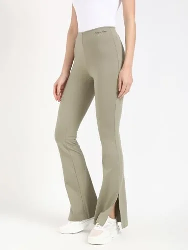 Calvin Klein ▫️ Calvín Klein - Leggings para mulher Milano, elásticas, com perna larga 5