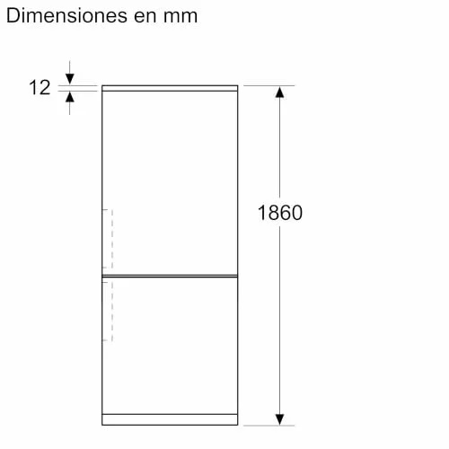 Bosch ▫️ Frigorífico combinado, 186 x 60 cm, Aço inoxidável, KGN36VIBT 2