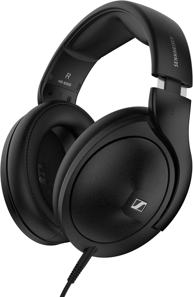 Sennheiser ▫️ Auscultadores HD 620S - Som estéreo audiófilo de alta qualidade com imagem espacial semelhante à de uma coluna e ambiente otimizado para uma experiência auditiva envolvente - com fio