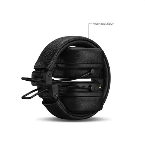 Marshall ▫️ Auscultadores sem fios Bluetooth Major V, 100 horas de reprodução - Preto 7