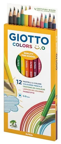 Giotto ▫️ Colors Smiley - Lápis de cor, cores variadas, 12 unidades 6