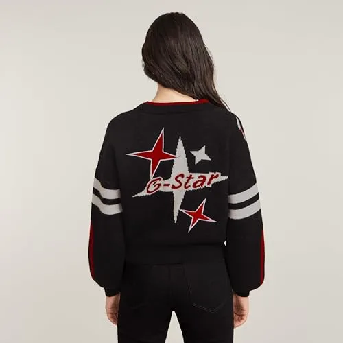 G-STAR ▫️ Casaco de malha solto Holiday para mulher 2
