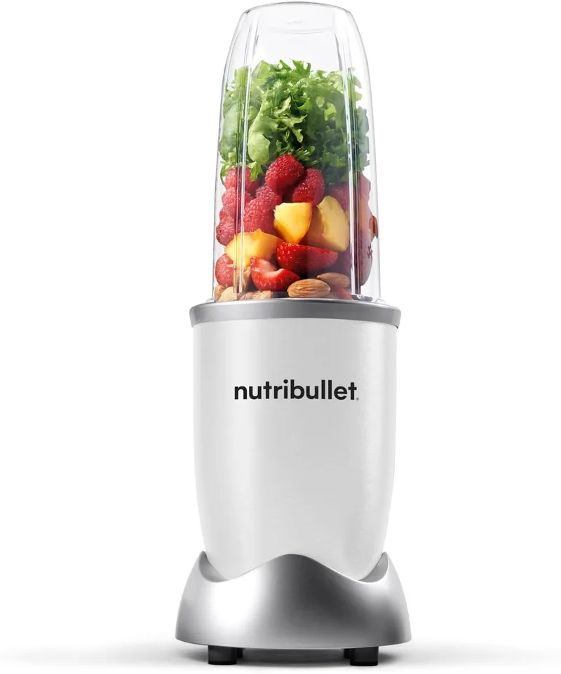NutriBullet ▫️ Pro 900 Watt, liquidificador pessoal, liquidificador multifuncional, copo de 700 ml, branco, NB904W