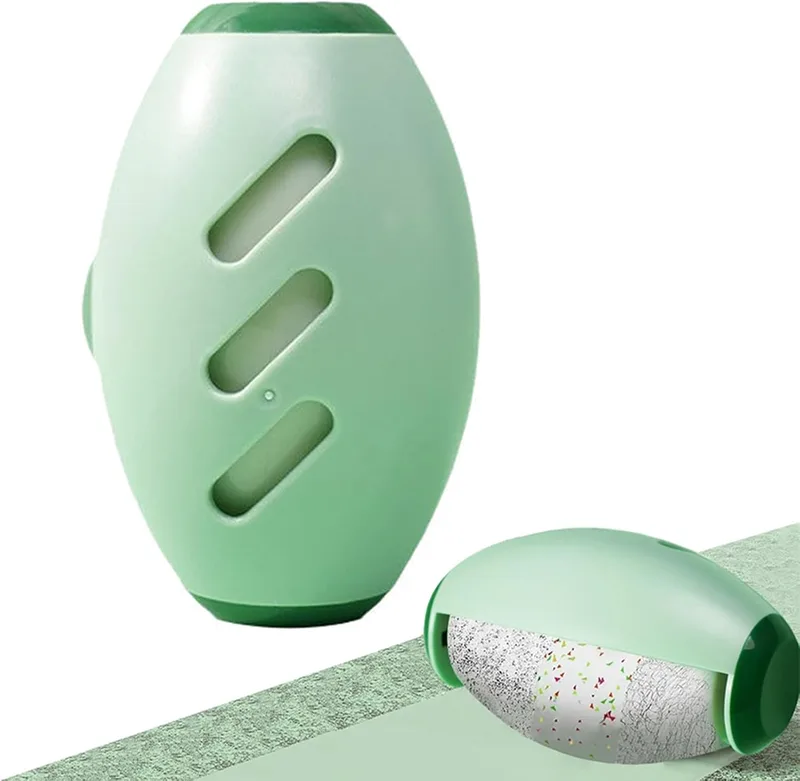CHENRI ▫️ Rolo reutilizável para remover pêlos de animais, rolo de gel reutilizável, não requer folhas adesivas, bola de gel lavável e aderente, rolo de gel para roupa, viagens (verde)