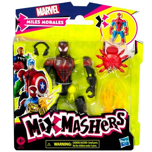Marvel ▫️ MixMashers Miles Morales, Figura do Homem-Aranha Mix-and-Match e Acessórios 2