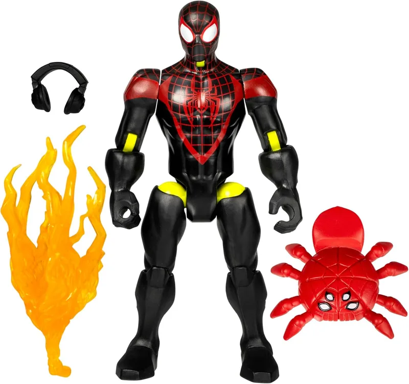 Marvel ▫️ MixMashers Miles Morales, Homem-Aranha Figura e acessórios para misturar e combinar