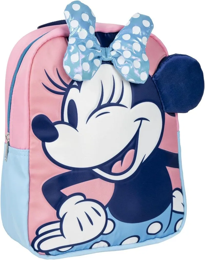 CERDÁ LIFE'S LITTLE MOMENTS ▫️ Mochila infantil CERDA LIFE'S LITTLE MOMENTS Minnie - Rosa - 21,7 x 28 x 9 cm - Fecho de correr - Pega ajustável - Mochila resistente e durável - Produto original desenhado em Espanha