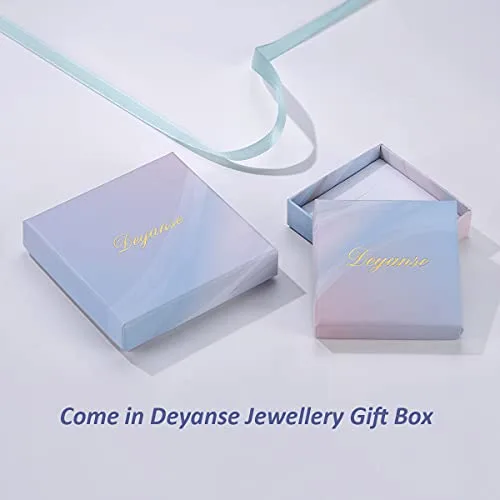 Deyanse ▫️ Brincos de porca em prata para mulher, em prata de lei 925, hipoalergénicos, em forma de coração, estrela e lua, com zircônia, brincos modernos para cartilagem de 8 mm com caixa de presente 7