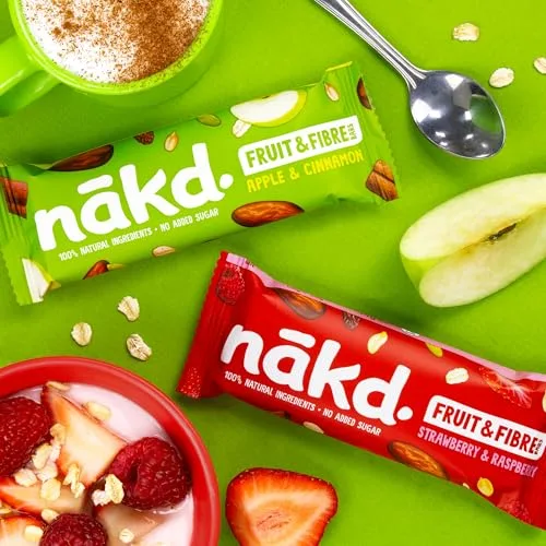 nākd. ▫️ Fruta & Fibra Maçã e Canela | Barras Raw | 16 x 44 g (704 g) 6