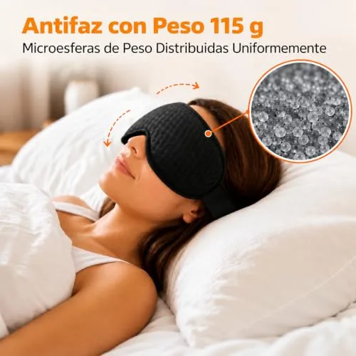 FACEMOON ▫️ Máscara de dormir 3D com peso, sem pressão nos olhos 4