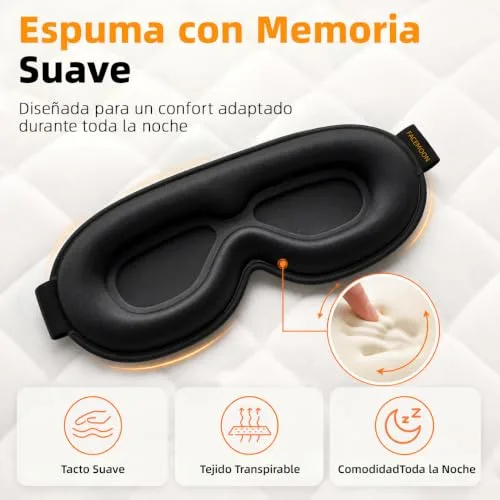 FACEMOON ▫️ Máscara de dormir 3D com peso, sem pressão nos olhos 6