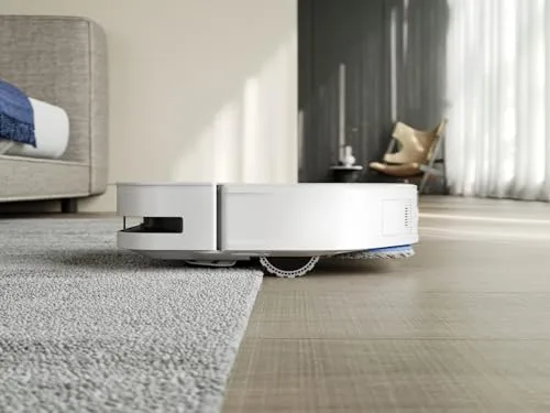 ECOVACS ▫️ DEEBOT X5 Omni – Aspirador robô com estação «tudo em um», 12 800 Pa, ZeroTangle, limpeza de bordas adaptável TruEdge™, limpeza com água quente a 70 ℃ 3