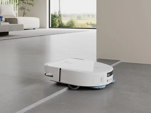 ECOVACS ▫️ DEEBOT X5 Omni – Aspirador robô com estação «tudo em um», 12 800 Pa, ZeroTangle, limpeza de bordas adaptável TruEdge™, limpeza com água quente a 70 ℃ 4