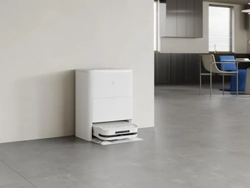ECOVACS ▫️ DEEBOT X5 Omni – Aspirador robô com estação «tudo em um», 12 800 Pa, ZeroTangle, limpeza de bordas adaptável TruEdge™, limpeza com água quente a 70 ℃ 6