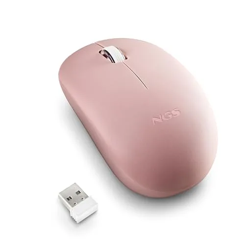 NGS ▫️ Fog Pro Pink - Rato ótico sem fios silencioso de 1000 dpi, rosa 6