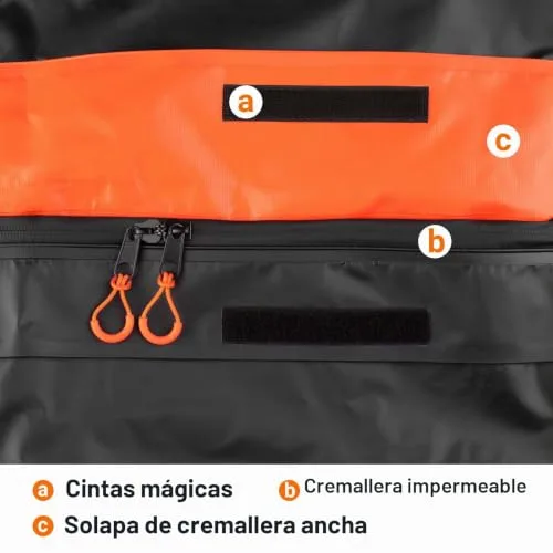 Favoto ▫️ Baú de Techo Dobrável 566 L, Saco de Techo Impermeável com Tapete Antiderrapante, Gancho para Porta, Cintas de Reforço para Automóveis, SUV com/sem porta-bagagens de viagem, Cor 6