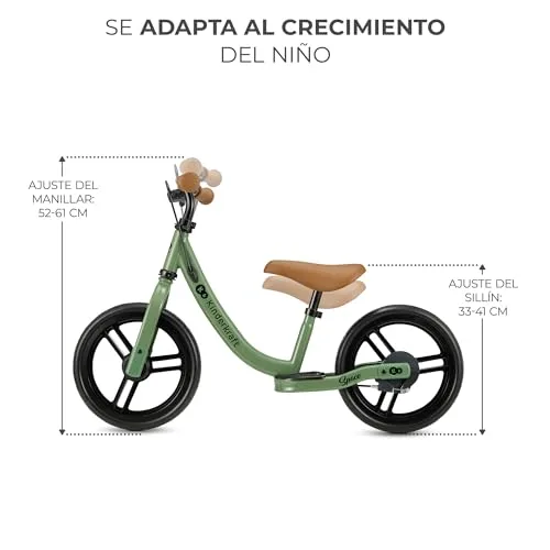 Kinderkraft ▫️ Space 2 – Bicicleta sem pedais, bicicleta para crianças de 2 anos, bicicleta de duas rodas, selim ajustável, com travão, leve, 3,6 kg, rodas com 28 cm de diâmetro, 35 kg 4