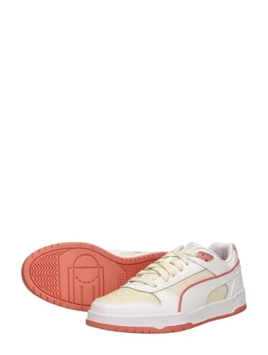 PUMA ▫️ Rbd Game Low, Ténis desportivos unissexo para adulto, Alpine Snow Branco Rosa Fruta, 37 EU 6