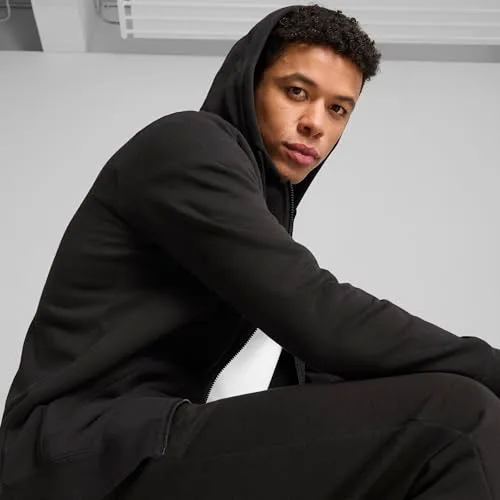 PUMA ▫️ ESS N.º 1 Logo Full-Zip Hoodie FL Casacos Desportivos para Homem 3