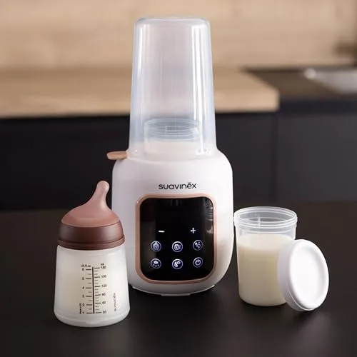 SUAVINEX ▫️ Aquecedor de biberões e esterilizador 2 em 1, esteriliza biberões e chupetas, aquece e descongela biberões, leite materno e papinhas, com modo rápido e desligamento automático, fácil de utilizar 5