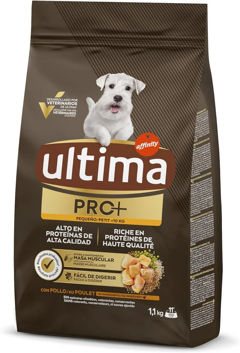 ultima ▫️ Alimento para cães Pro + Frango - 1,1kg