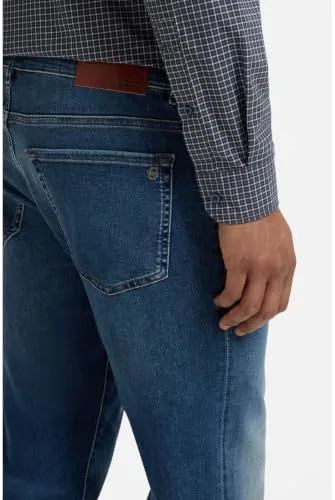 BOSS ▫️ RE.Maine BO Maine - Calças de ganga de corte regular para homem, em ganga elástica azul 5