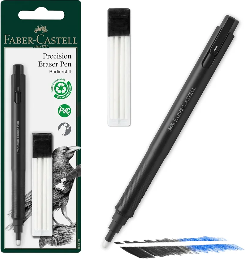 Faber-Castell ▫️ Lápis com borracha Precision Eraser Pen