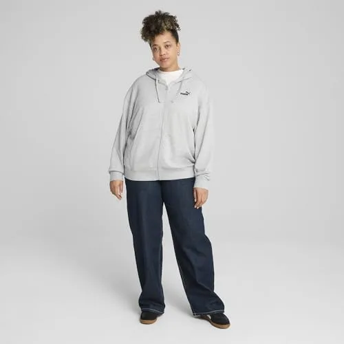 PUMA ▫️ Ess - Camisola com capuz e fecho de correr completo para menina, tamanho pequeno, com logótipo n.º 1 2
