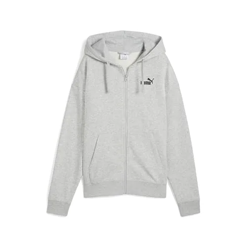 PUMA ▫️ Ess - Camisola com capuz e fecho de correr completo para menina, tamanho pequeno, com logótipo n.º 1 4