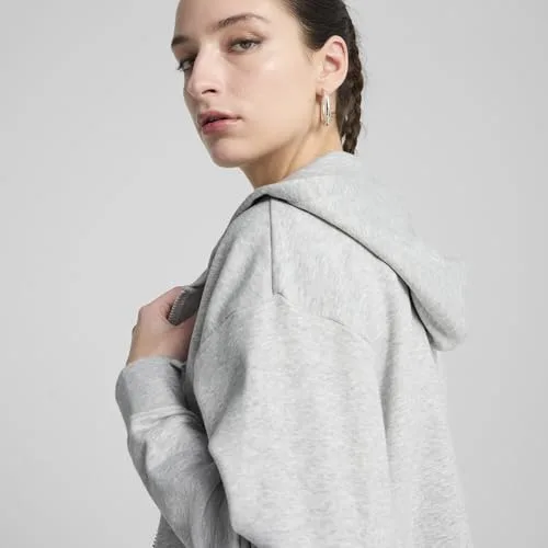 PUMA ▫️ Ess - Camisola com capuz e fecho de correr completo para menina, tamanho pequeno, com logótipo n.º 1 6