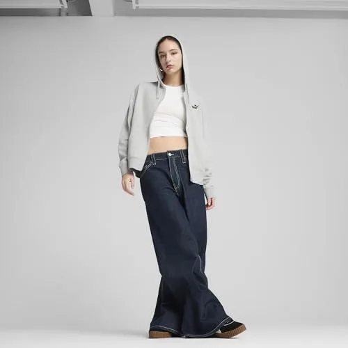 PUMA ▫️ Ess - Camisola com capuz e fecho de correr completo para menina, tamanho pequeno, com logótipo n.º 1 7