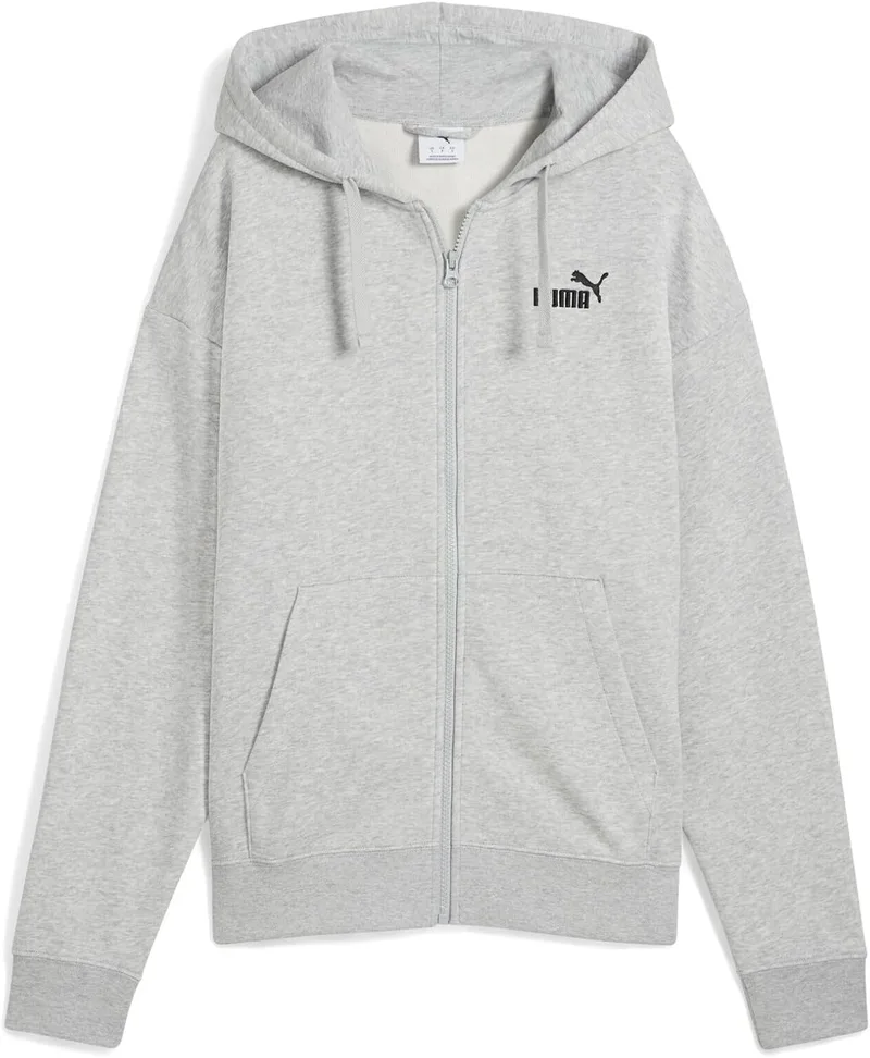 PUMA ▫️ Ess - Camisola com capuz e fecho de correr completo para menina, tamanho pequeno, com logótipo n.º 1