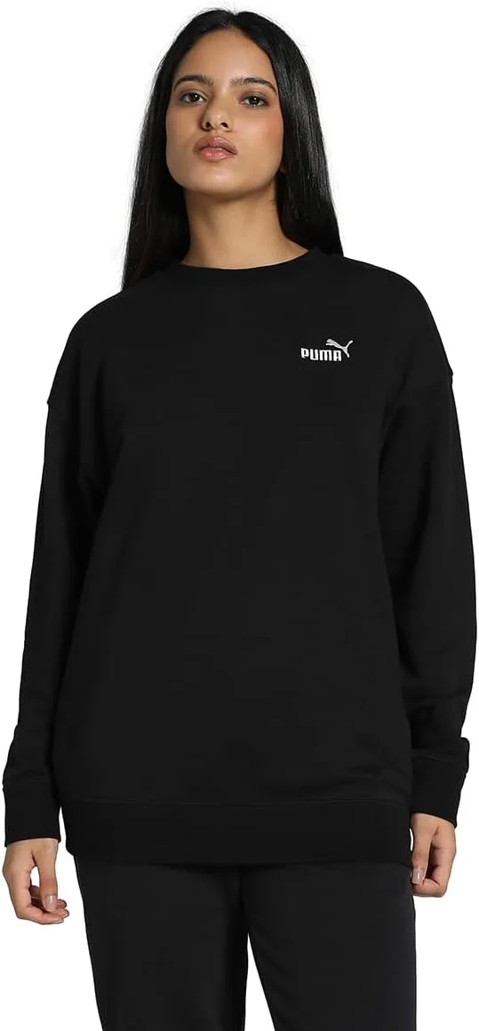 PUMA ▫️ ESS Small No. 1 Logo Relaxed Crew TR Camisola com Capuz para Meninas