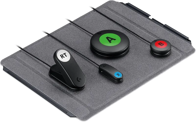 Logitech G ▫️ Kit de Jogo Adaptativo para o Controlador Adaptável, controladores personalizáveis de alto desempenho concebidos para o controlador adaptável das consolas Xbox One, com 12 botões e gatilhos - Preto
