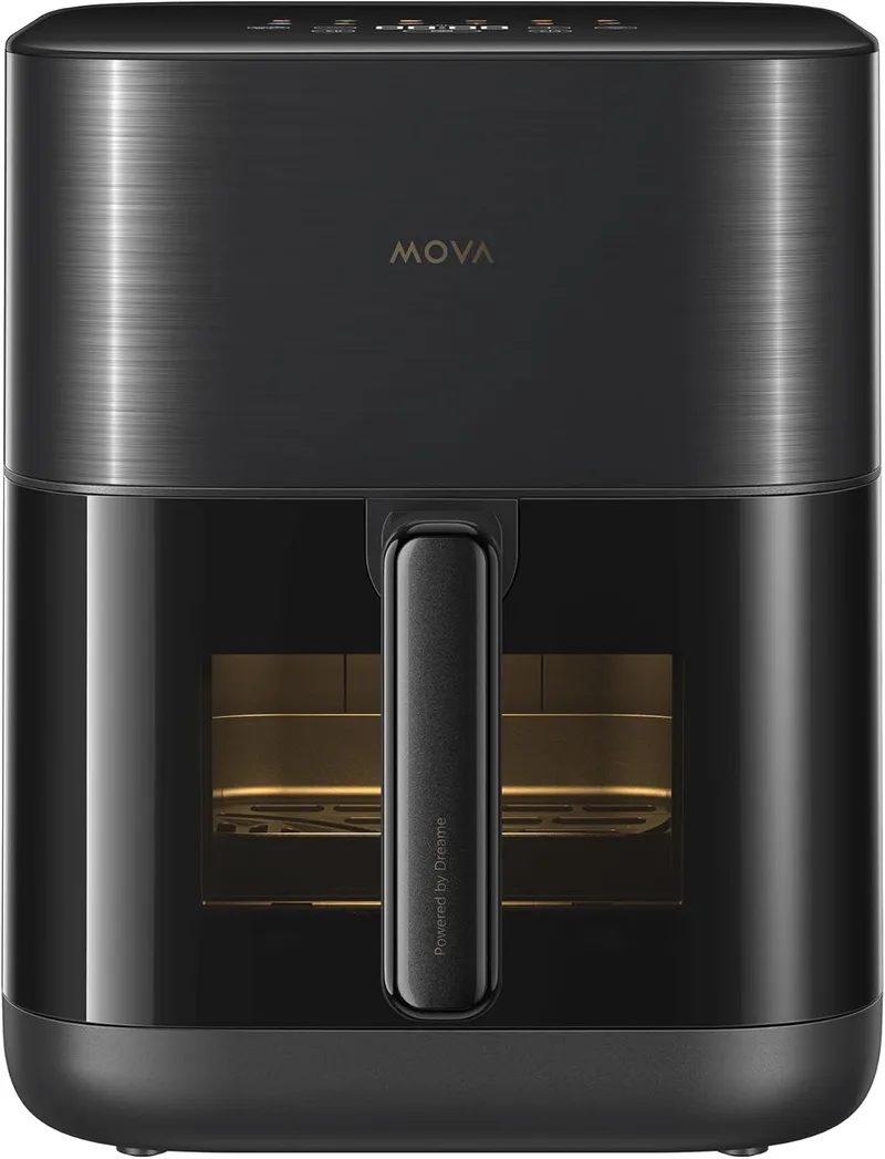 Mova ▫️ Aerochef FD10 Pro Air Fryer, fritadeira sem óleo de 6L com 11 modos predefinidos, circulação de ar térmica, interior metálico, sistema de aquecimento duplo, 50-230 graus C