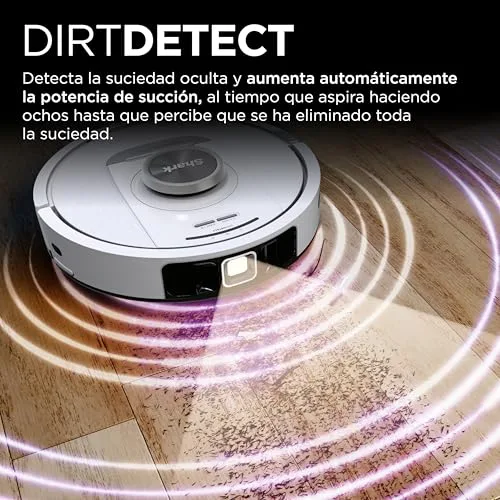Shark ▫️ PowerDetect, Aspirador Robô, Esvaziamento Automático, Wi-Fi/Aplicação, Branco 3