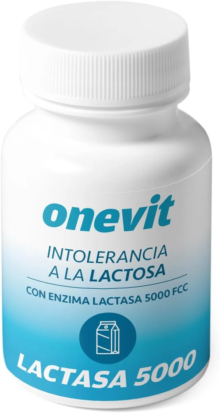 Onevit ▫️ Lactasa 5000 FCC - Atua em pH baixo para uma melhor digestão - Intolerância à lactose - 45 cápsulas