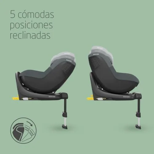 Maxi-Cosi ▫️ Pearl S i-Size, cadeira auto para bebé, 3 meses a 4 anos, máx. 18 kg, 61-105 cm, cadeira auto para criança, 5 posições de reclinação, arnês fácil de colocar, proteção contra impactos laterais G-CELL, tonalidade Graphite 3