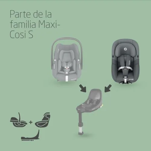 Maxi-Cosi ▫️ Pearl S i-Size, cadeira auto para bebé, 3 meses a 4 anos, máx. 18 kg, 61-105 cm, cadeira auto para criança, 5 posições de reclinação, arnês fácil de colocar, proteção contra impactos laterais G-CELL, tonalidade Graphite 7