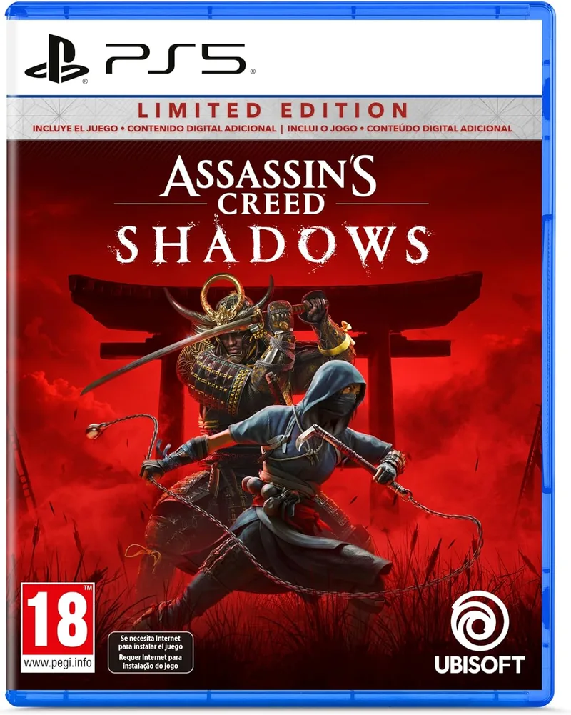 Ubisoft ▫️ Edição limitada de Assassin's Creed Shadows (exclusivo Amazon.co.uk) (PS5)