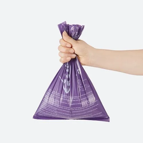 Amazon Basics ▫️ Sacos para dejetos de cães sem dispensador, lavanda, 600 sacos (40 pacotes de 15 sacos) 4