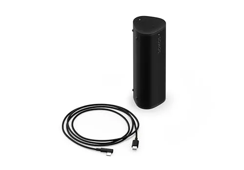 Sonos ▫️ Roam 2: Altifalante sem fios portátil e ultracompacto - À prova de água - 10 horas de autonomia - Preto 5