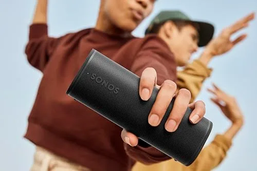 Sonos ▫️ Roam 2: Altifalante sem fios portátil e ultracompacto - À prova de água - 10 horas de autonomia - Preto 6