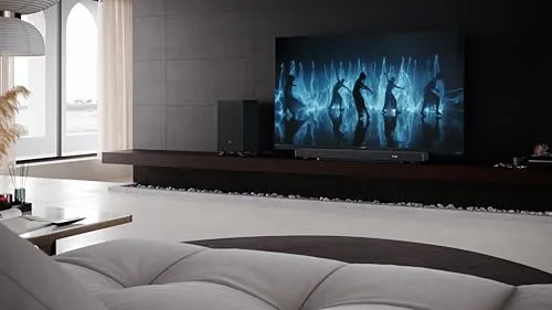 Sharp ▫️ Q Barra de Som para TV HT-SBW53121(BK) – Preto – 550 W, 3.1.2, Dolby Atmos 2