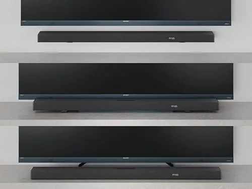 Sharp ▫️ Q Barra de Som para TV HT-SBW53121(BK) – Preto – 550 W, 3.1.2, Dolby Atmos 7