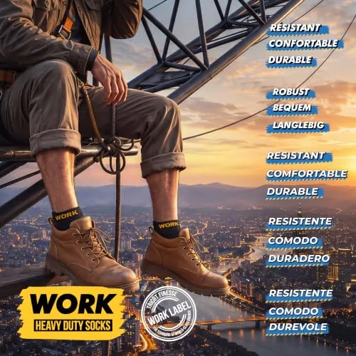 SOXCO ▫️ 10 pares de meias curtas para homem, para o trabalho – WORK Socks 7
