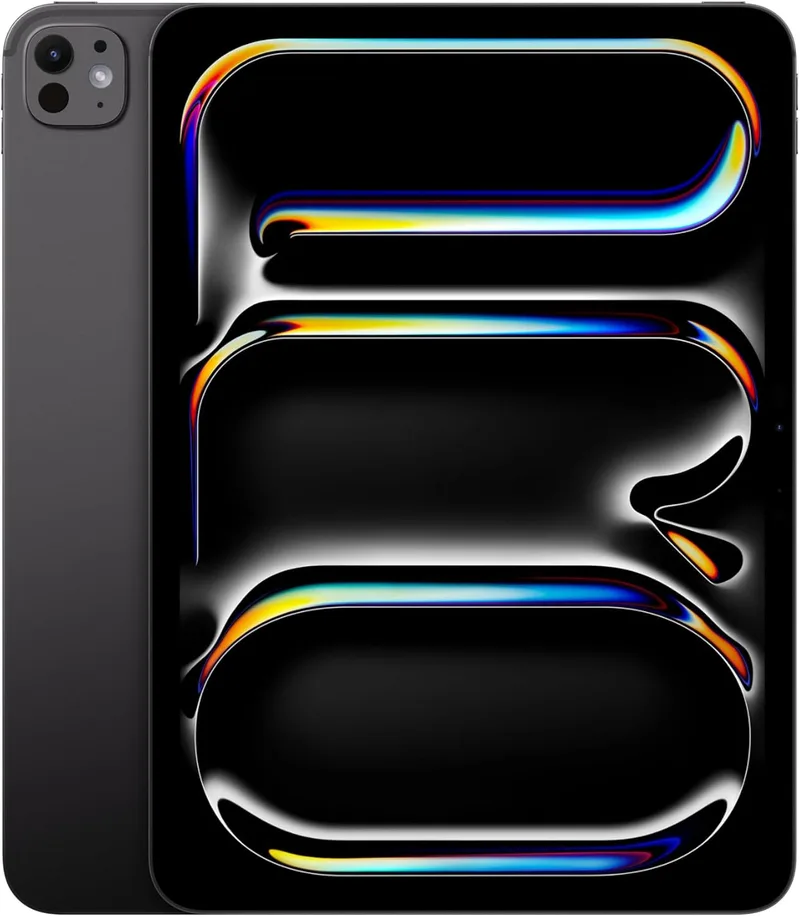 Apple ▫️ iPad Pro de 11 polegadas (M4): Ultra Retina XDR, 1 TB, câmara frontal de 12 Mpx na orientação horizontal e câmara traseira de 12 Mpx, Wi-Fi 6E, autonomia de um dia inteiro, vidro nanotexturizado - Preto Espacial