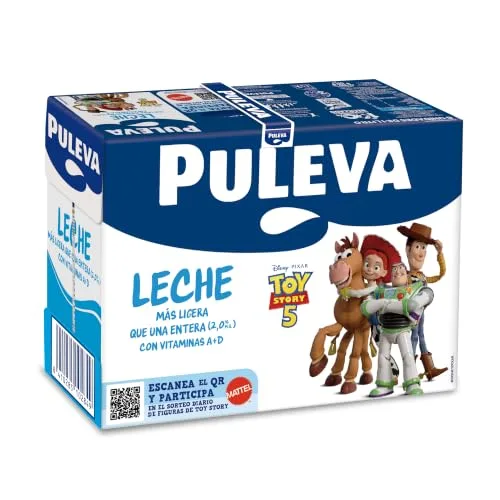Puleva ▫️ Leite integral com vitaminas A + D, fonte de cálcio, sem glúten, sem açúcar adicionado, edição especial - Embalagem de 6 x 1 L 3