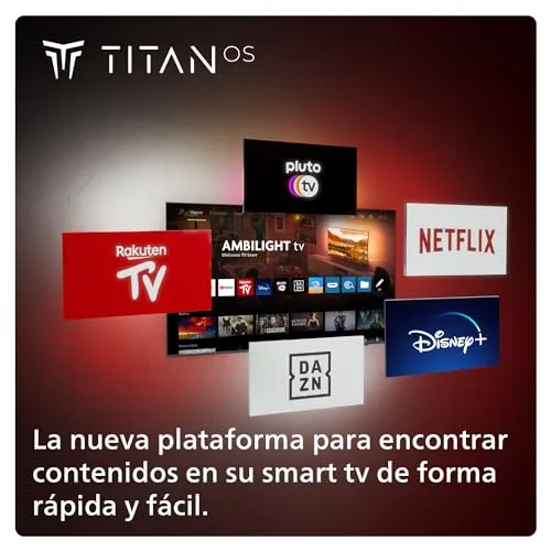 PHILIPS ▫️ Ambilight 55PUS8109 Smart TV 4K LED - Ecrã de 55 polegadas com a plataforma Titan OS, Pixel Precise Ultra HD e som Dolby Atmos, compatível com a Alexa e o Assistente do Google - Cromo acetinado 4